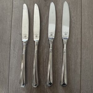4 Dinner Knives Hollow Pfaltzgraff‎ PROVIDENCE GLOSSY Stainless 8 7/8"